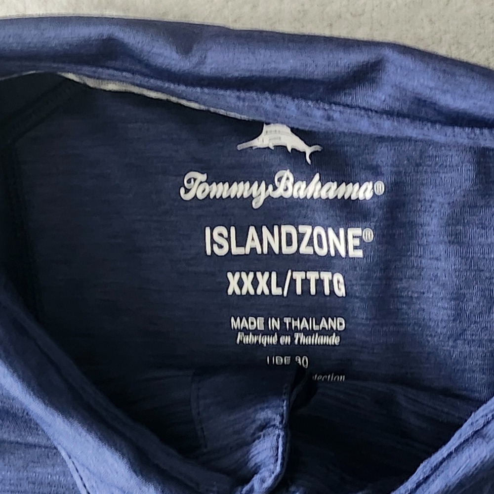 Tommy Bahama Polo Shirt Mens 3XL Blue IslandZone Performance Golf Big & Tall - Picture 7 of 12